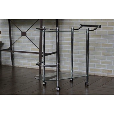 Metal and Glass Bar Cart